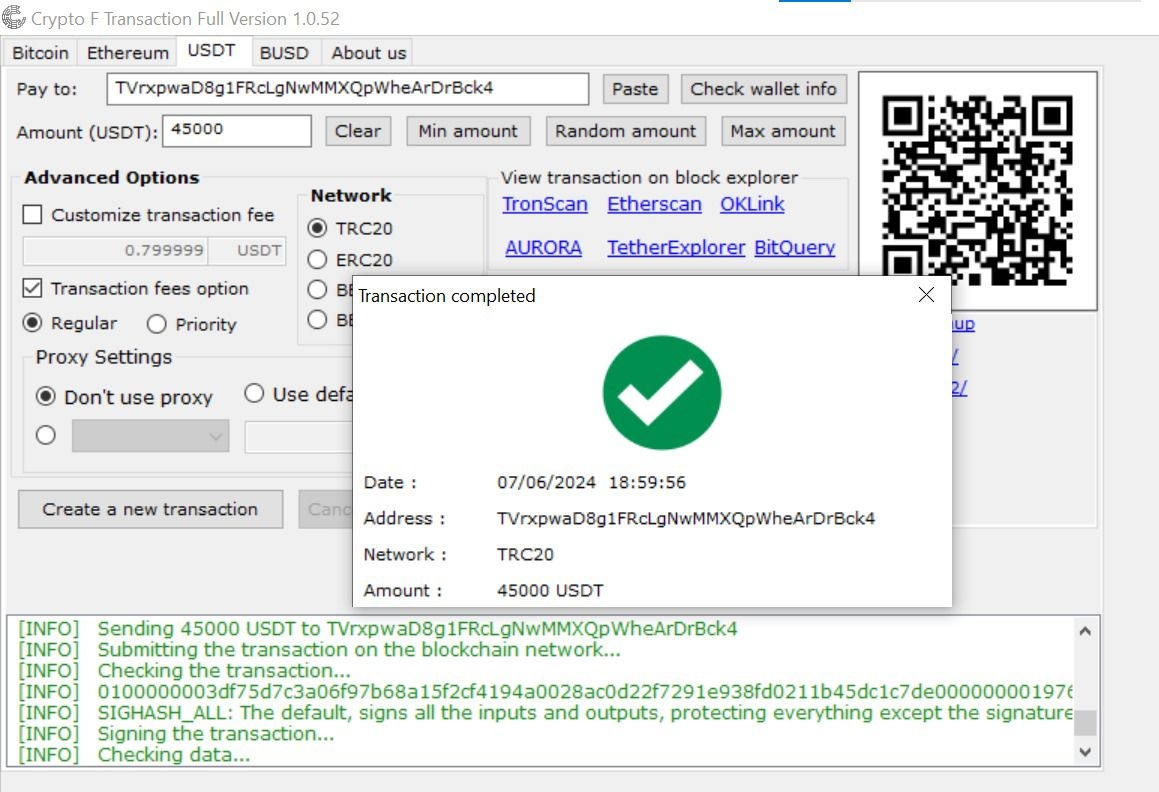Flash USDT Transaction Tool – Crypto Testing & Educational Software